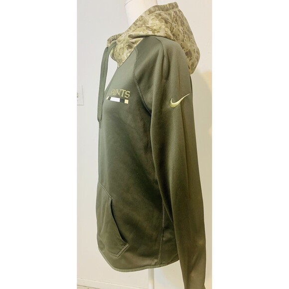 Nike On Field Salute to Service New Orleans NFL Saints Sweatshirt Hoodie Size M - Picture 3 of 8